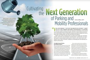 Page from July issue of Parking & Mobility magazine