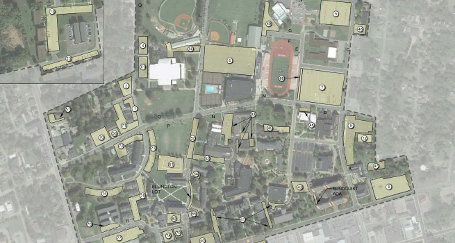 Austin Peay State University parking asset map