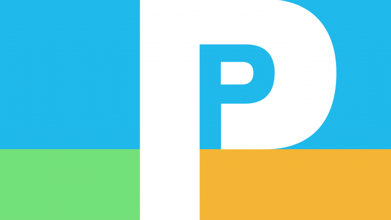 Perq logo color block collage